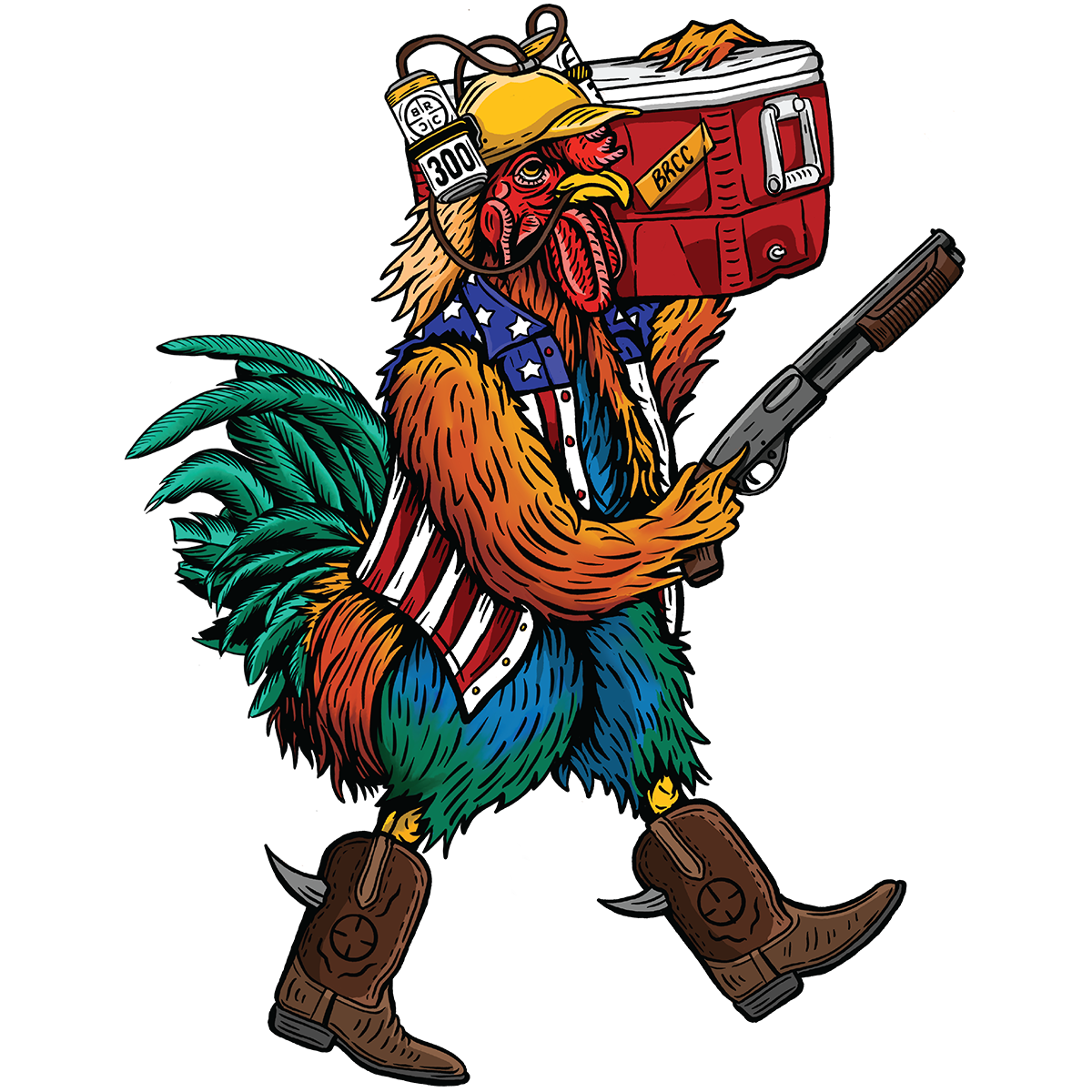 Merica Tacticock Sticker