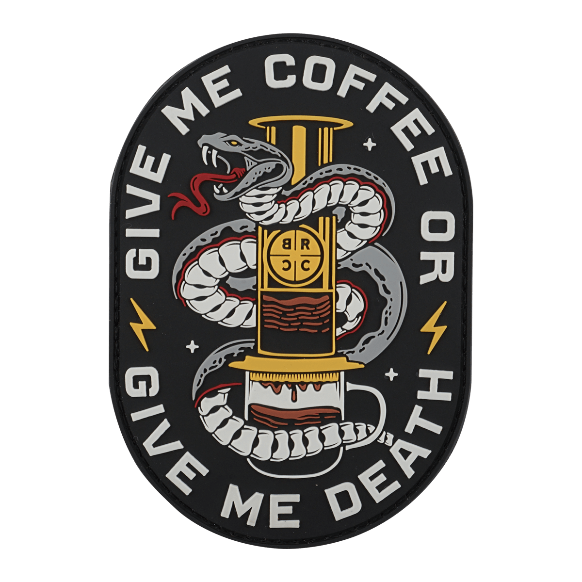 Give Me Coffee Pvc Patch
