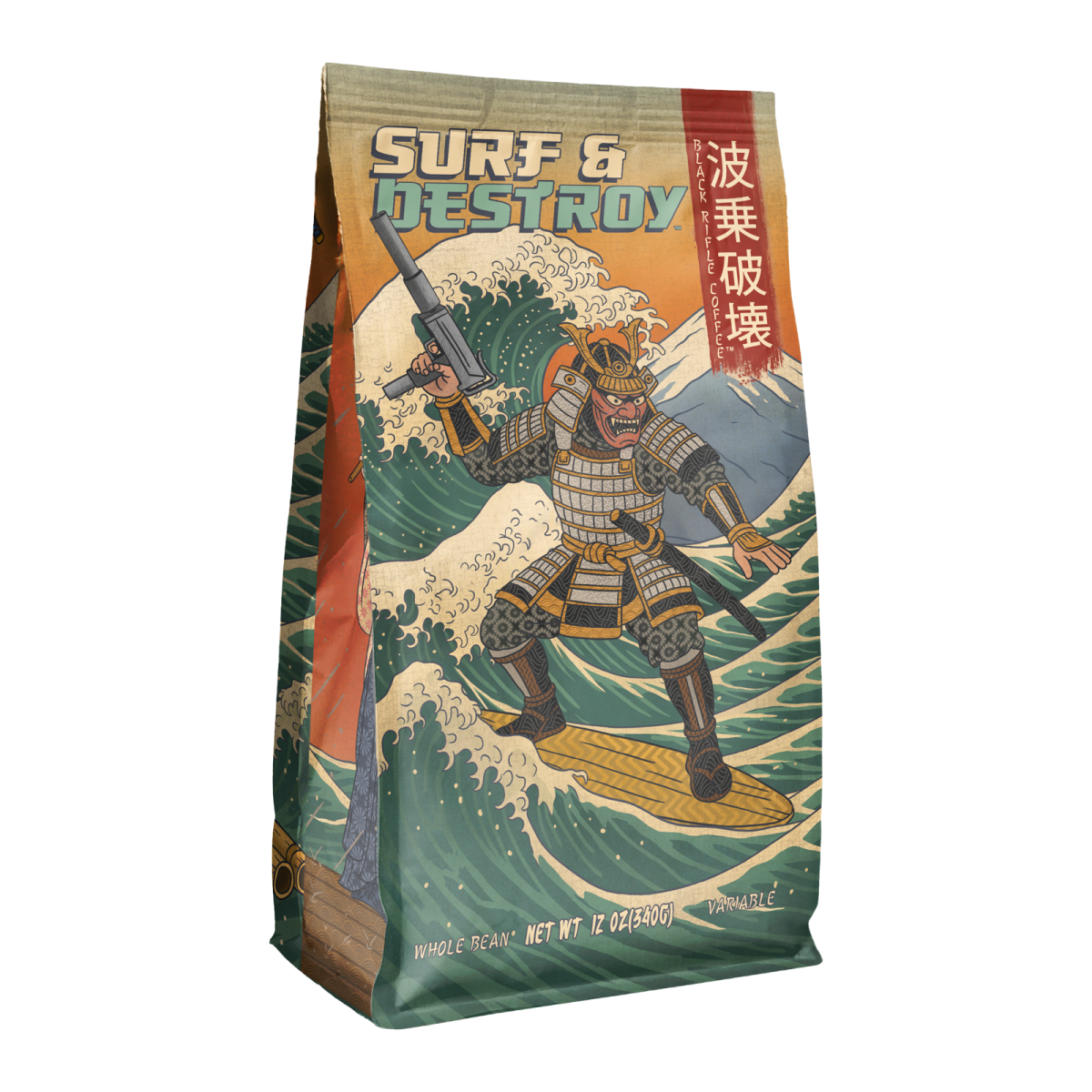 Surf And Destroy, 12Oz, Whole Bean